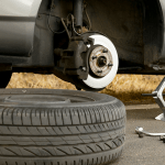 Flat tire - changing a tire in Phoenix, AZ